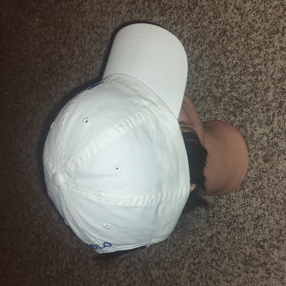 Polo Ralph Lauren Baseball Hat White Embroidered Logo - Picture 5 of 8